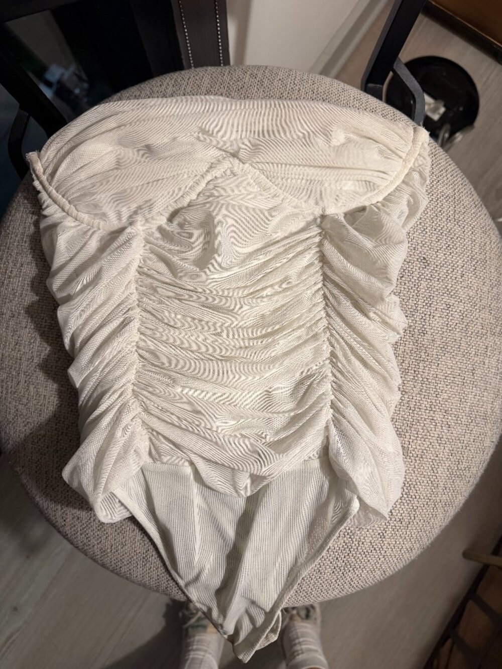 Aritzia: Babaton White Corset Bodysuit Strapless